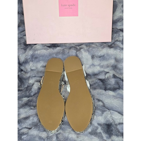 NWB Kate Spade Bunton Diamant Lux Embossed Snake Platform Sandals US 8.5 - Picture 7 of 8